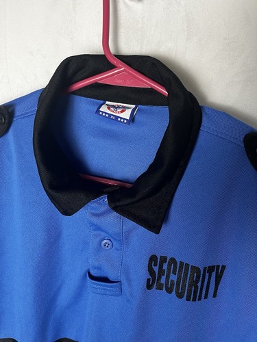 Herren Poloshirt First Class XL blau, schwarz Security reflektierend langarm - Bild 4 von 5