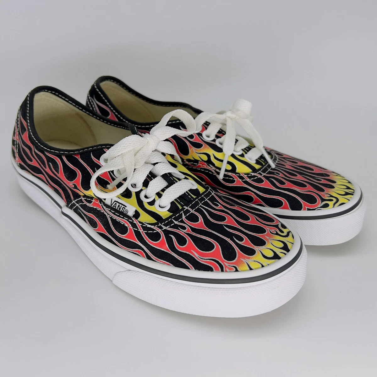 Vans flame sales lace up