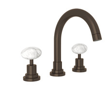 Rohl A2228PCCRTCB-2-Bathroom Faucet-Tuscan Brass With Cristallo Di Rocca Handle