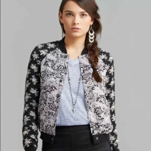 Free People Black/Tan/Lavender Floral 