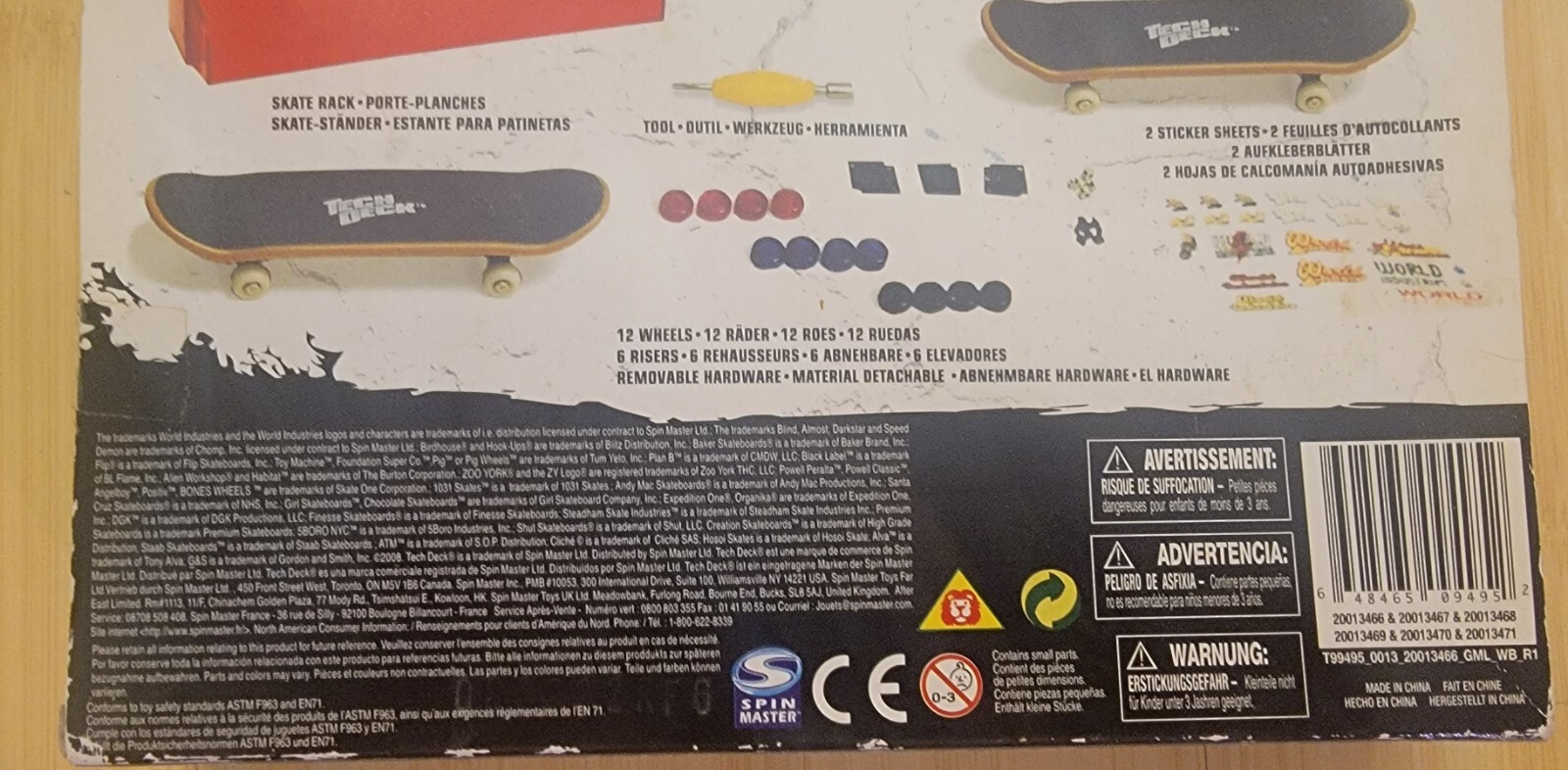 TECH DECK SK8 Fingerboard Skate Shop Pack 5BORONYC Toy Machine Rare OOP 6 Decks
