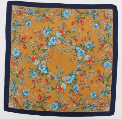 Authentique Foulard '' Courrèges '' / Authentic '' Courrèges '' Scarf