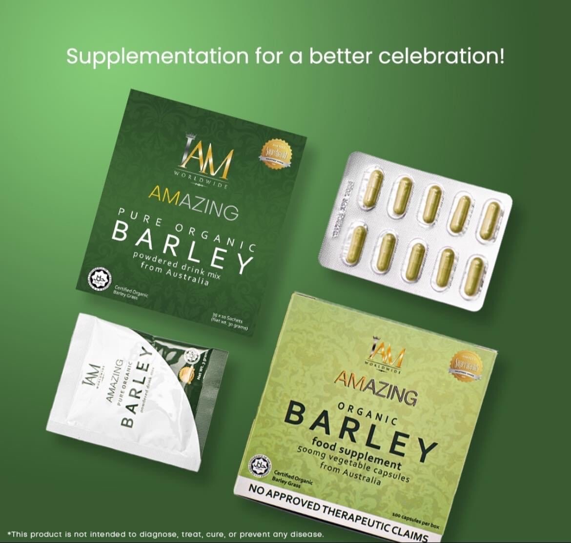 Pure organic Barley 3箱 Amazing Pure Organic Barley Capsule(new Packaging) | eBay
