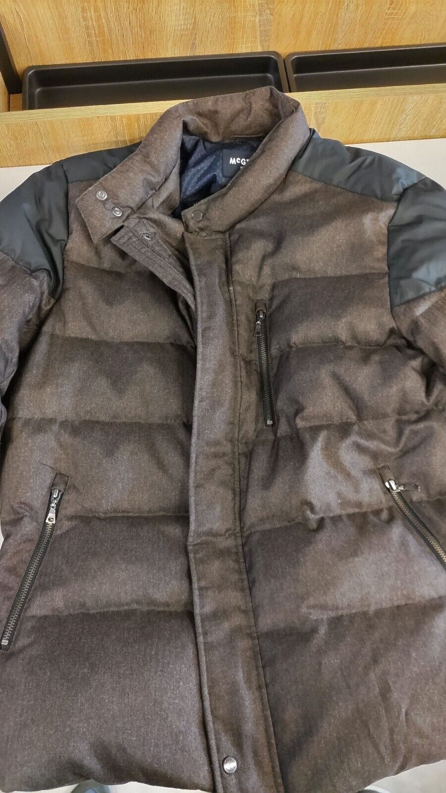 McGREGOR Down Quilted Brown Jacket US Size40 - image 1