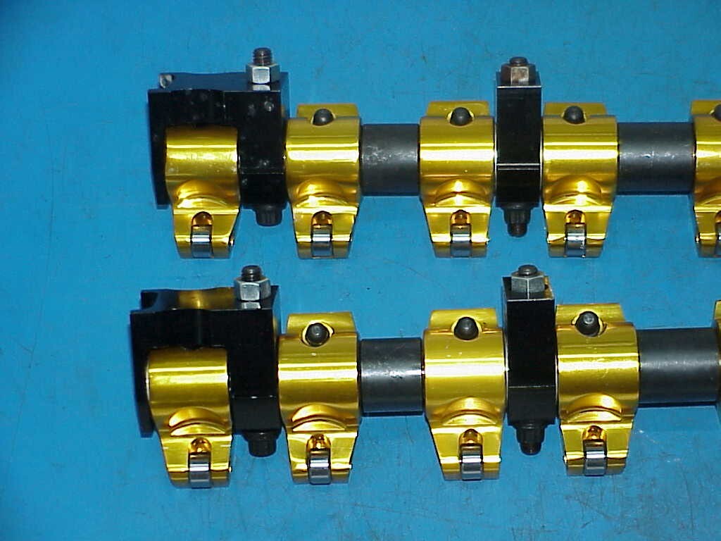NEW Gold Ford FE 390 427 428 Aluminum Shaft Mount Roller Rocker Arm Set