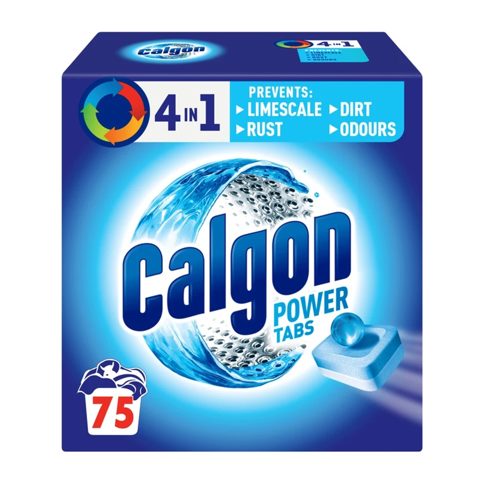 Calgon Water Softener Powerball 4-in-1 Washing Machine Limescale 75 Tablets