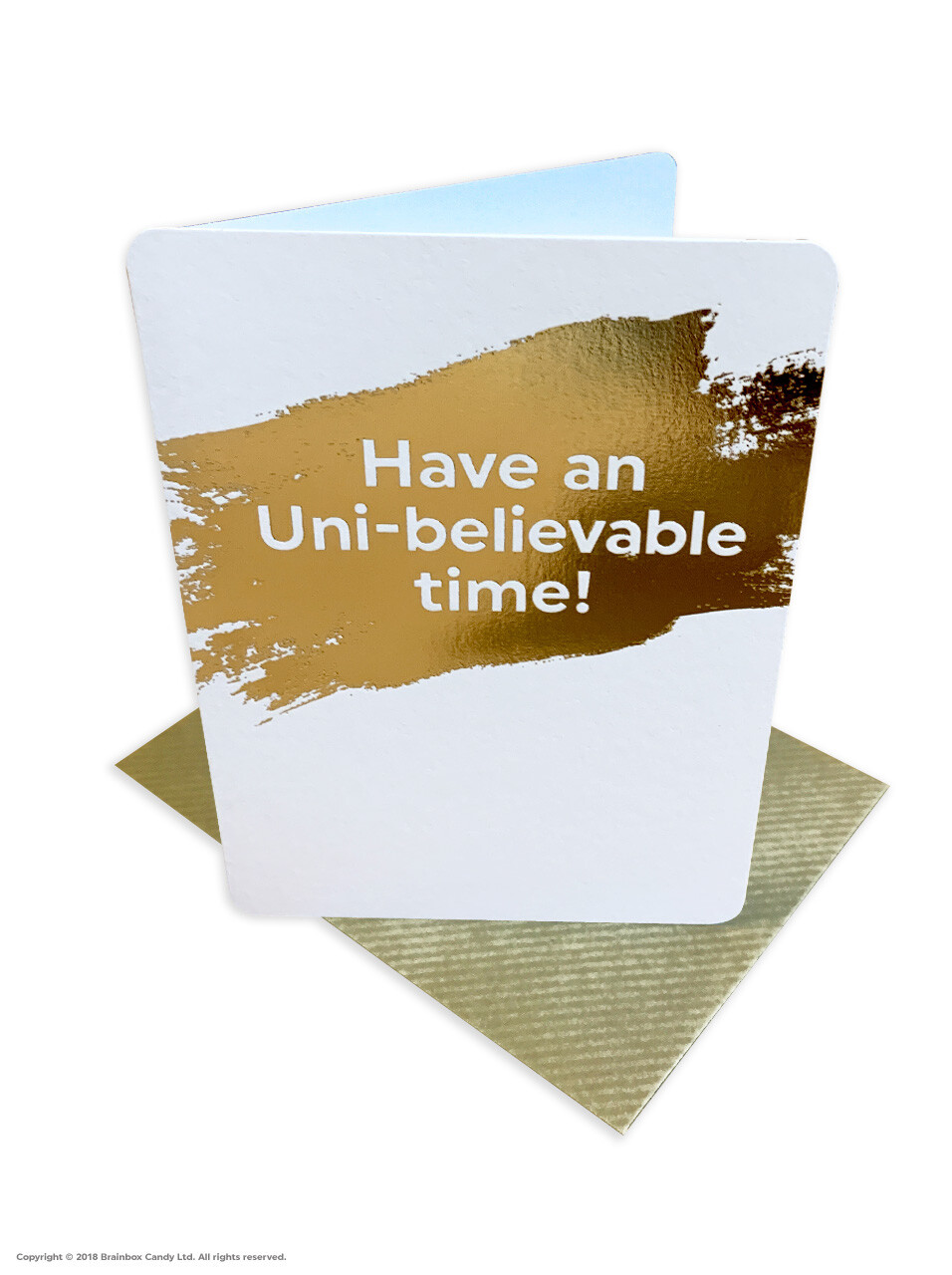 University Uni Good Luck Mini Card Funny Comedy Humour Amusing Cheeky Witty Joke