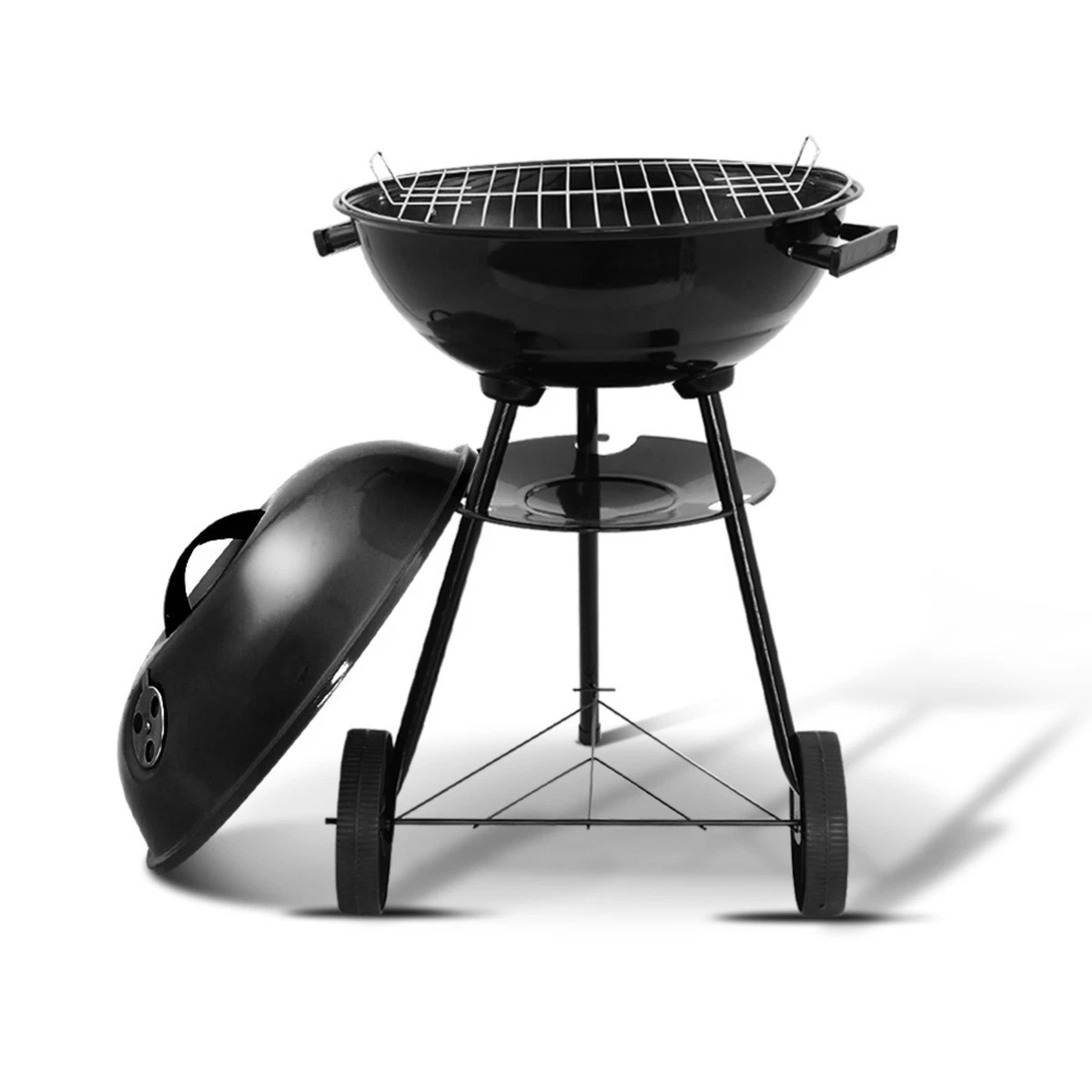 Grillz BBQ Grill Charcoal Smoker Thick Metal Body Charcoal Shelf Steel New AU
