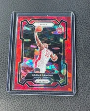 2023-24 Panini Prizm Adama Sanogo Rookie Red Cracked Ice Prizm