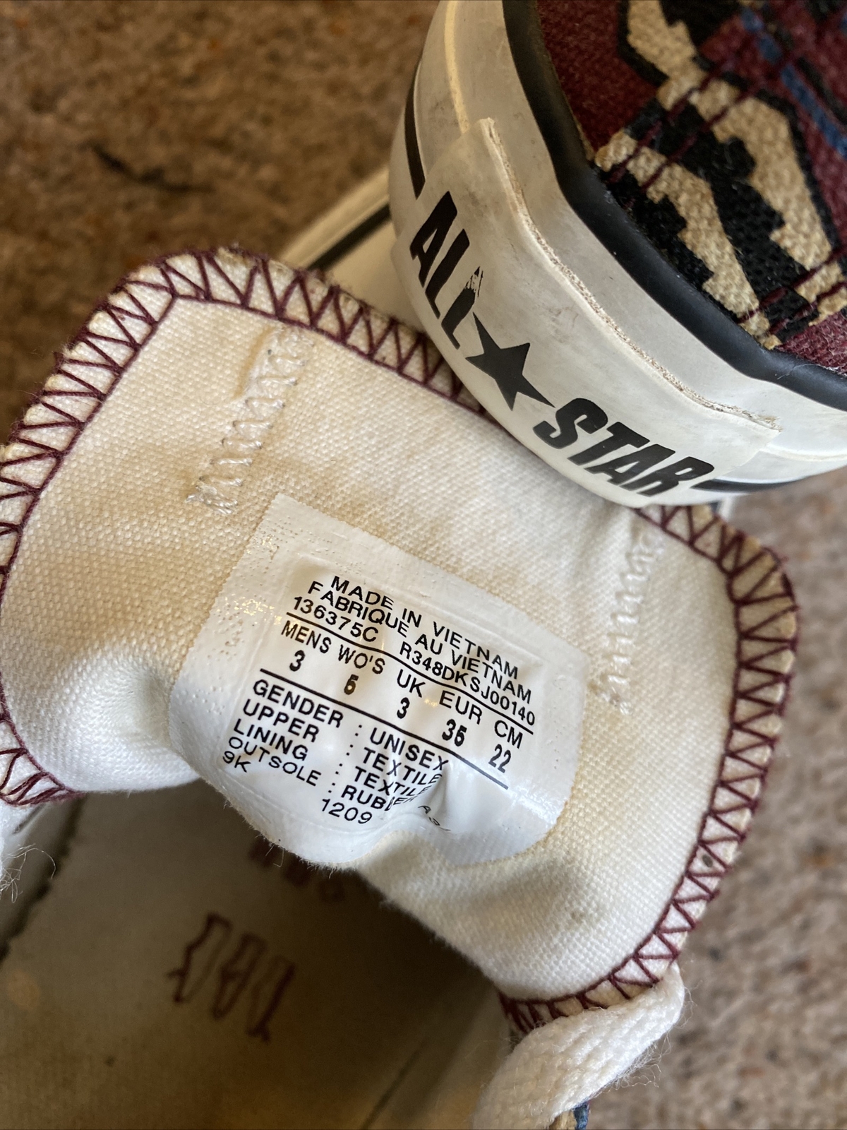 Converse All Star 'Zigzag  Pattern' Low-Top Train… - image 10