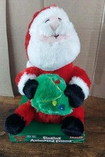 DanDee Singing Santa Claus With Light-Up Tree Animated Friend Collectors Choice