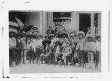 8" x 10" Emiliano Zapata Salazar & his men,leader of Mexican Revolution