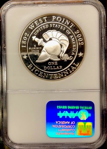 2002 WEST POINT Silver $1 NGC PF70💥FLAWLESS COIN💥 - Picture 2 of 5