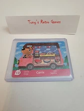 !SUPER SALE! *EUROPEAN* 13 CARRIE WELCOME HOME NINTENDO ANIMAL CROSSING RV CARD!