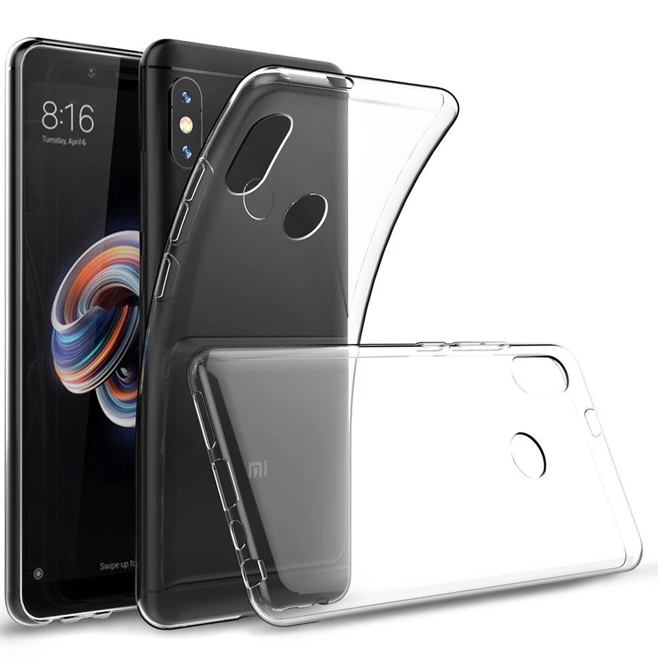 CUSTODIA COVER GEL TPU per XIAOMI REDMI NOTE 5 PRO + PELLICOLA VETRO TEMPERATO - Immagine 3 di 4