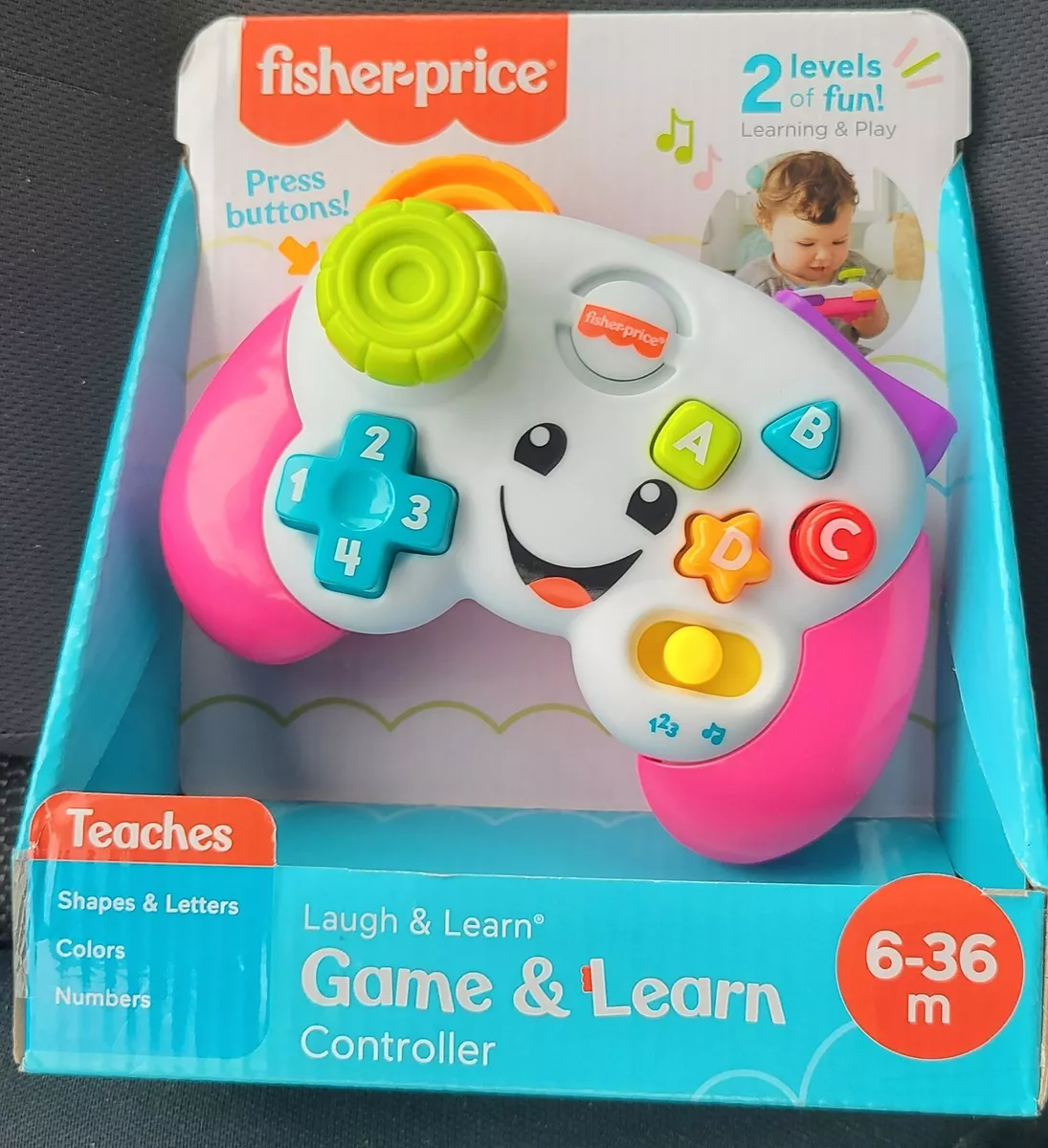 Fisher-Price Laugh & Learn Game & Learn Controller Pink Toy Baby