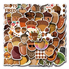 110Pcs Acorn Stickers for Phone Case water bottles laptop Waterproof
