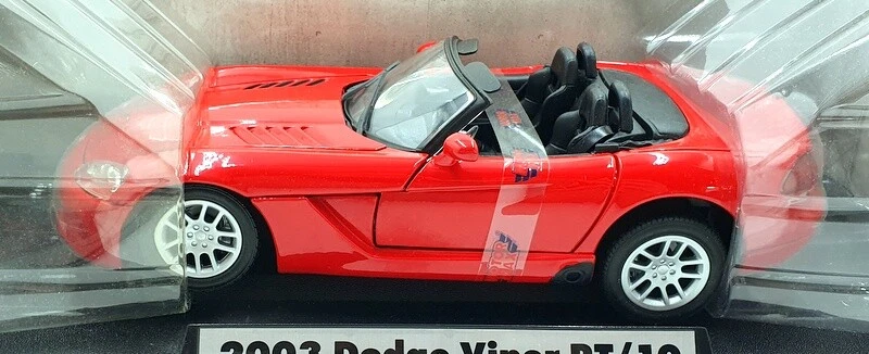 Motor Max 1/18 Scale Diecast 73100 - Dodge Viper 2003 RT/10 - Red - Image 3 of 4