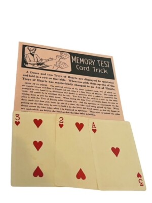 Magician toy vtg Magic Shop Trick 1940s Whitman Publishing Mystic Memory Test