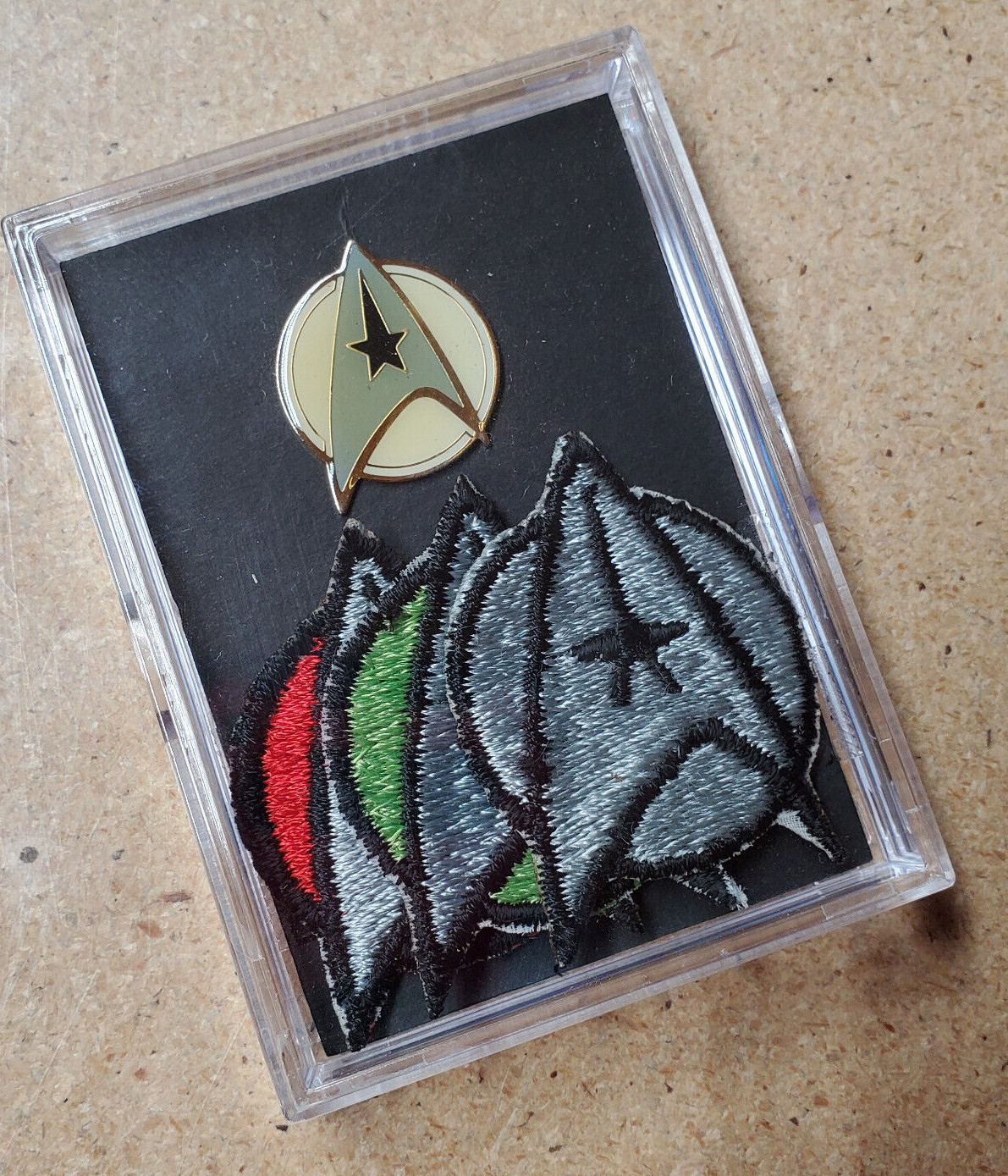 Vintage Star Trek:The Motion Picture Pin & Patch Set of 3 in Special Display Box