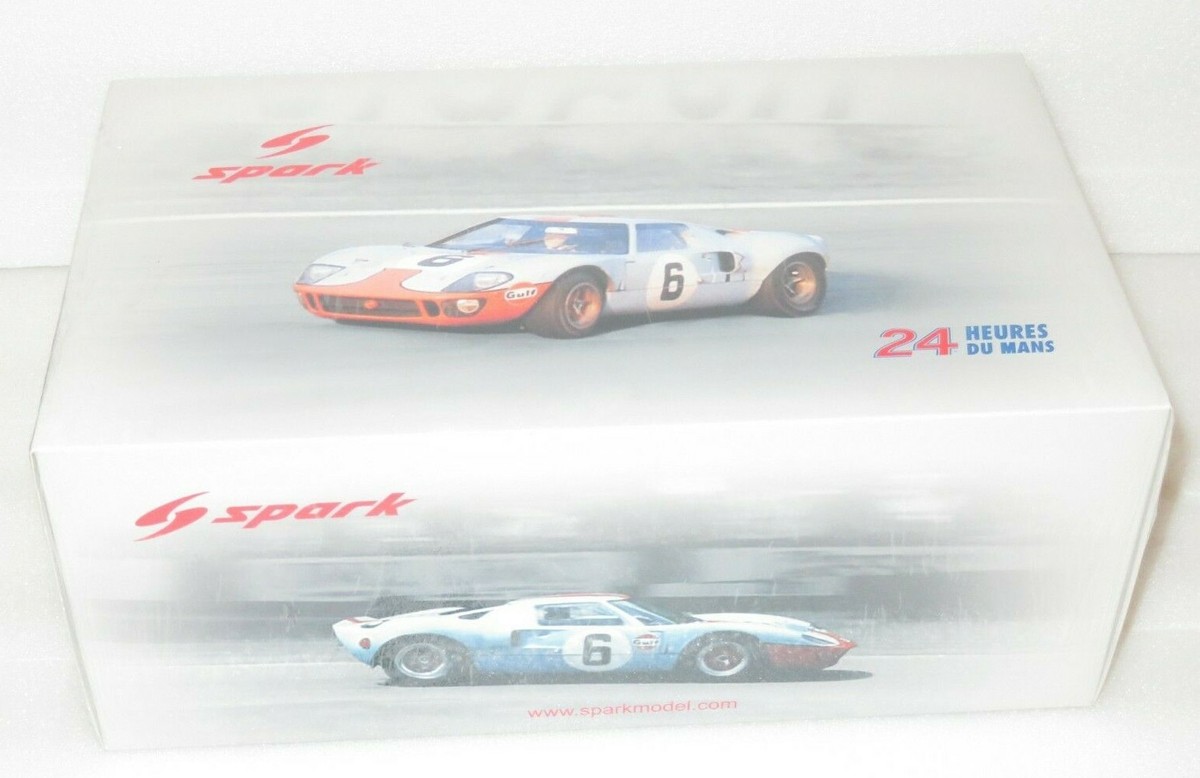 Ford GT40 Mk I Gulf Winner Le Mans 1969 Ickx Olivier 1:18 Spark 18LM69