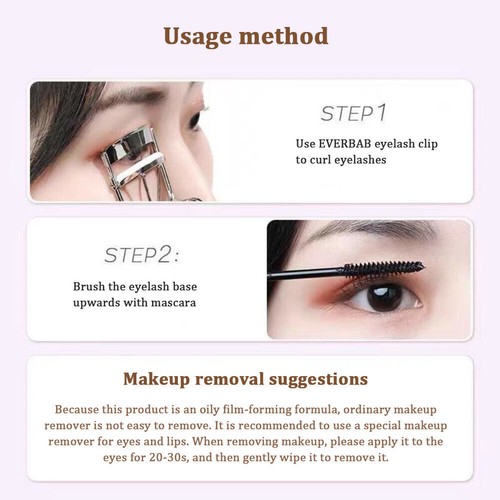 1/2X Waterproof Mascara,Waterproof fiber curl Strong Mascara AU - Picture 7 of 15