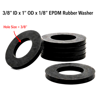 #ad 3 8quot; ID x 1quot; OD x 1 8quot; EPDM Rubber Flat Washer Seal HVAC Panel Outdoor $33.95