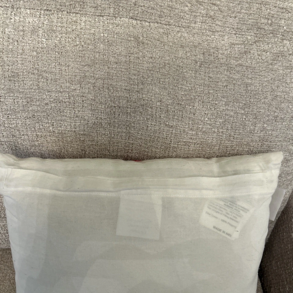 Coastal Collection Beaded Beige Coral Throw Pillow - Image 4 of 4