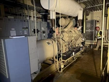 3 Marathon 1-Megawatt 480/277V Generators, Cummins Motors, w/ 4 Control Panels