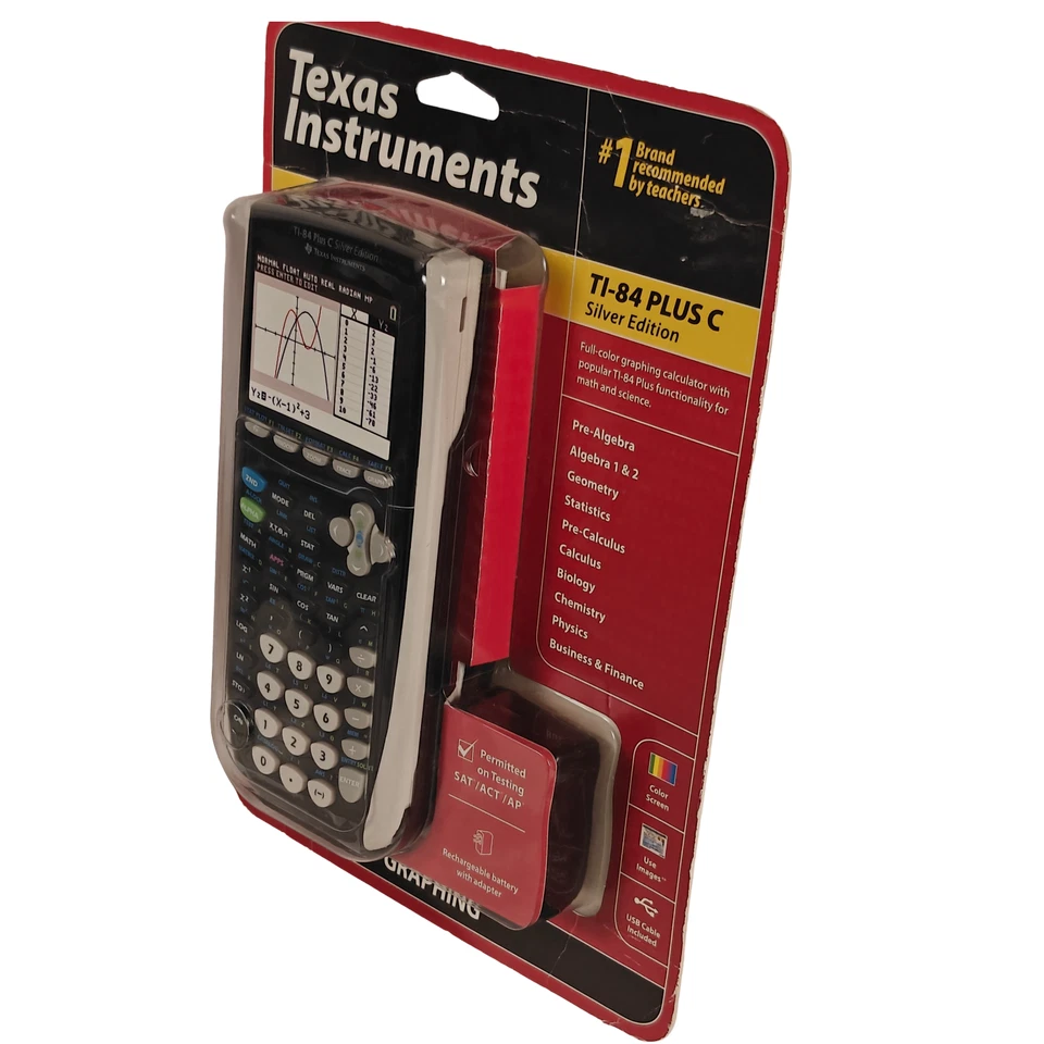 Texas Instruments TI-84 Plus C Silver Edition Graphing Calculator – New Sealed - Image 2 of 4