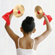 2x Finger Cymbals Hand Cymbals Copper Gifts Versatile 6 inch Diameter Musical