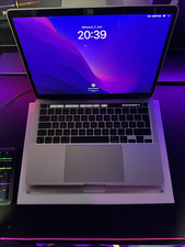 Apple MacBook Pro 13,3" 2022 Silber M2 16GB RAM 256GB SSD macOS Sequoia