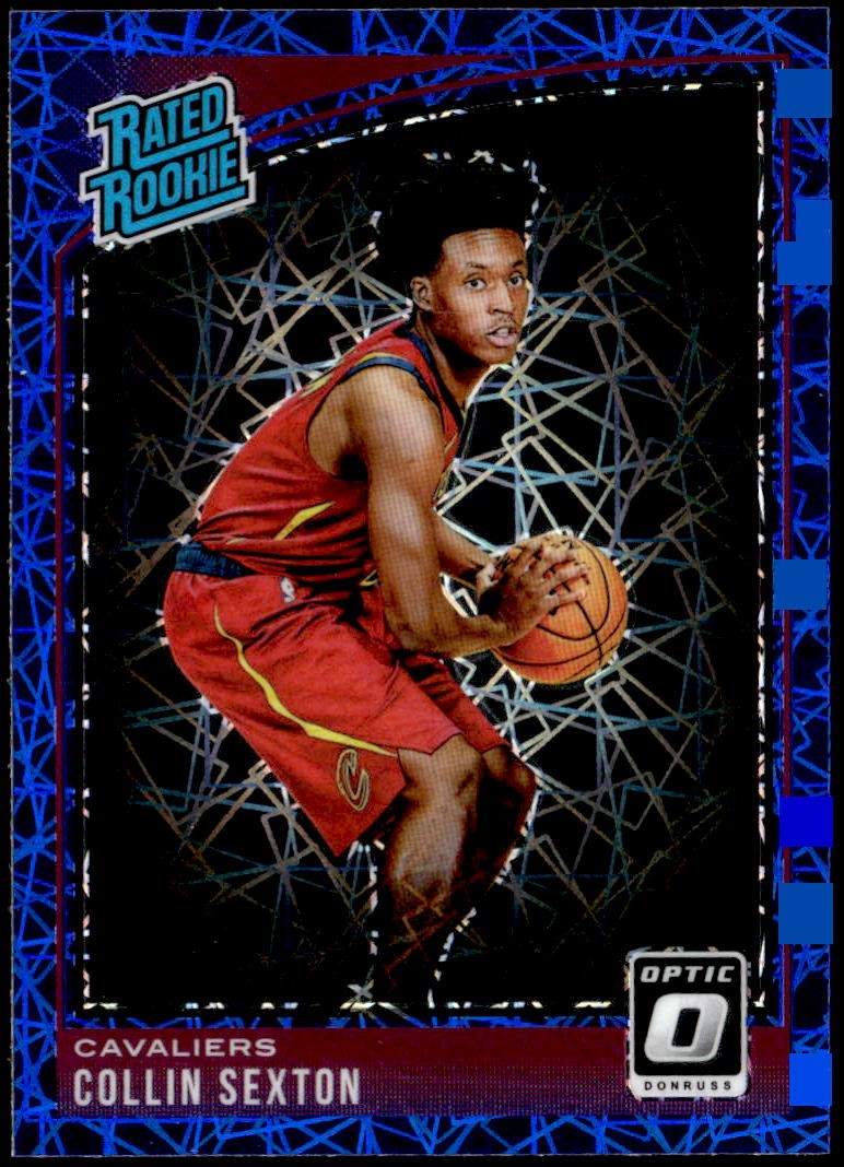2018-19 Donruss Optic #180 Collin Sexton Blue Velocity Rated Rookie E1