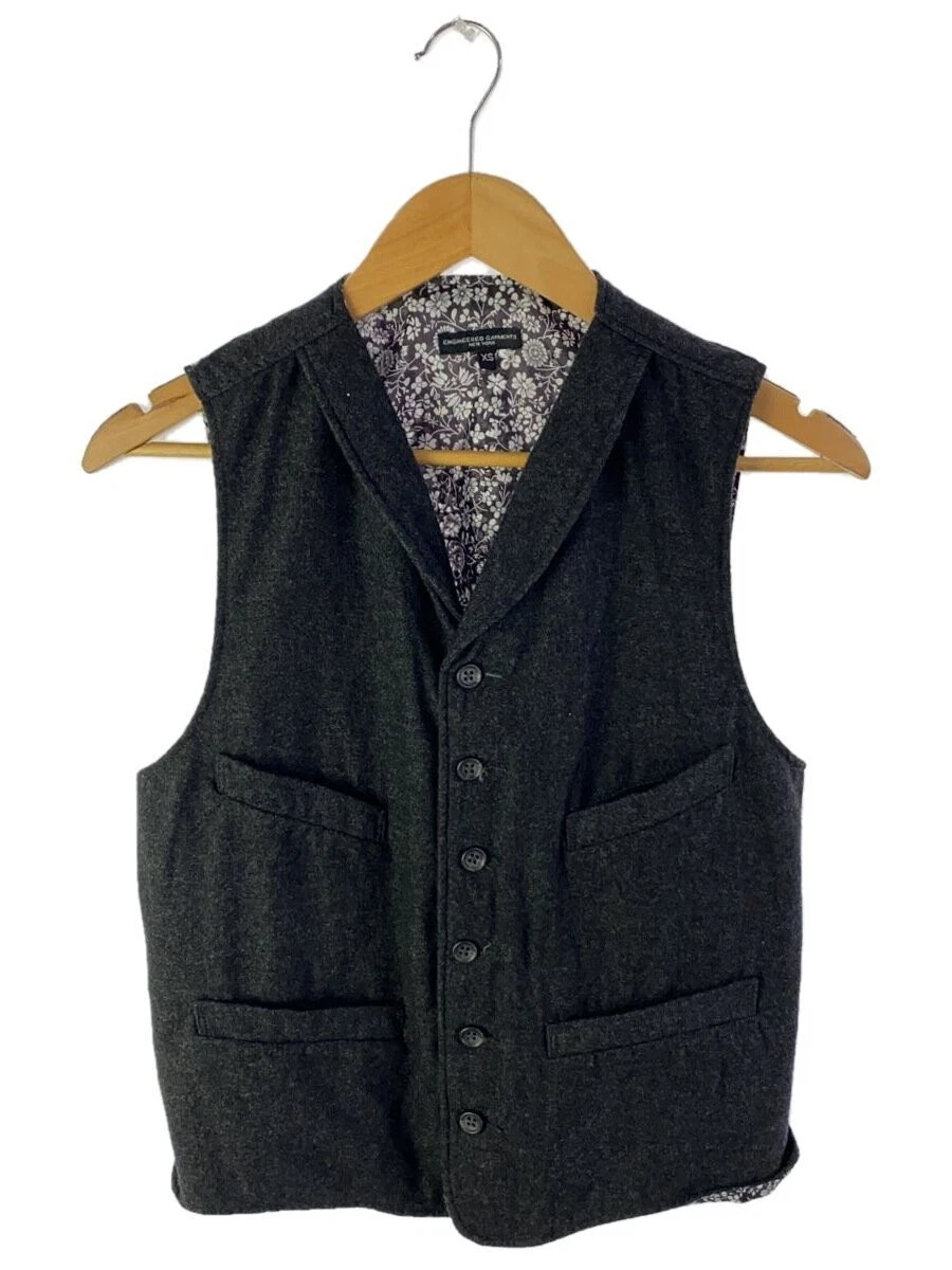engineered garments✕wool rich over vest Mens Engineered Garments Engineered Garments Vest XS Wool BLK | eBay