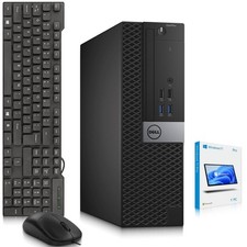 Dell 5040 Desktop PC Intel i7-6th 8GB RAM 256GB SSD Built-in WiFi Windows 11 Pro