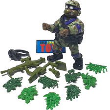 Vtg TMNT Mutant Military 2 DELTA TEAM DON figure 100% COMPLETE original 1992