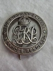 Antique Original WW1 Silver Services Rendered Wound Badge B95101 Brooch Pin
