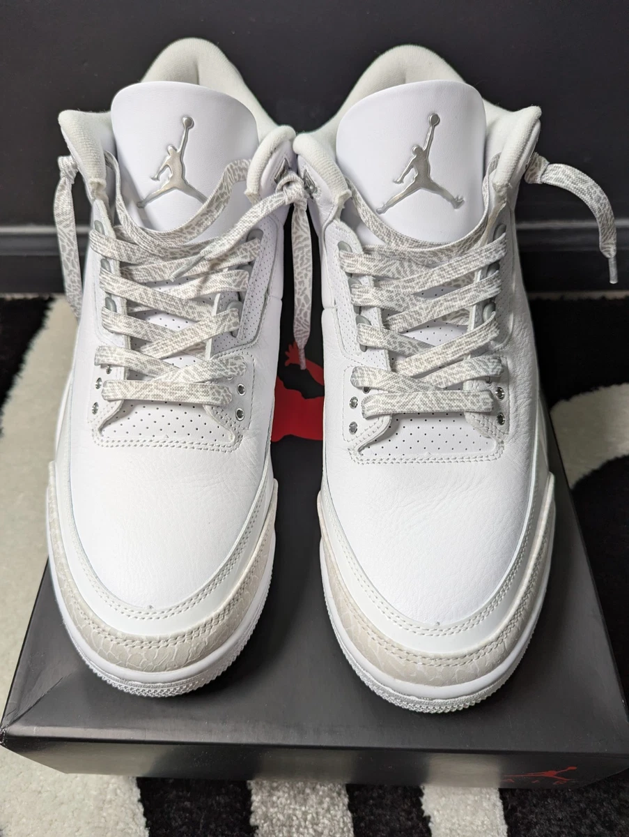 Jordan 3 Retro Triple White for Sale | Authenticity Guaranteed | eBay