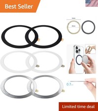 Universal Metal Ring Sticker - Magnetic Adapter for iPhone/Android Devices, 6Pcs