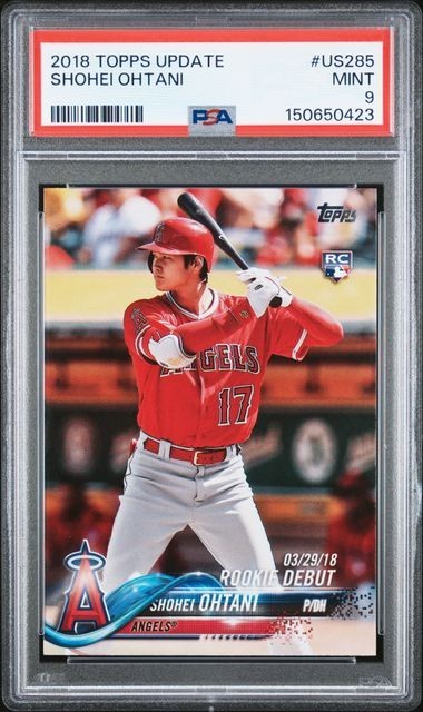 Shohei Ohtani 2018 TOPPS UPDATE #US285 PSA 9 MINT RC