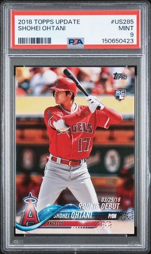 Shohei Ohtani 2018 TOPPS UPDATE #US285 PSA 9 MINT RC