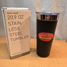 20.9oz Stainless Steel Tumbler POLAR "Something Special from Wisconsin" Black
