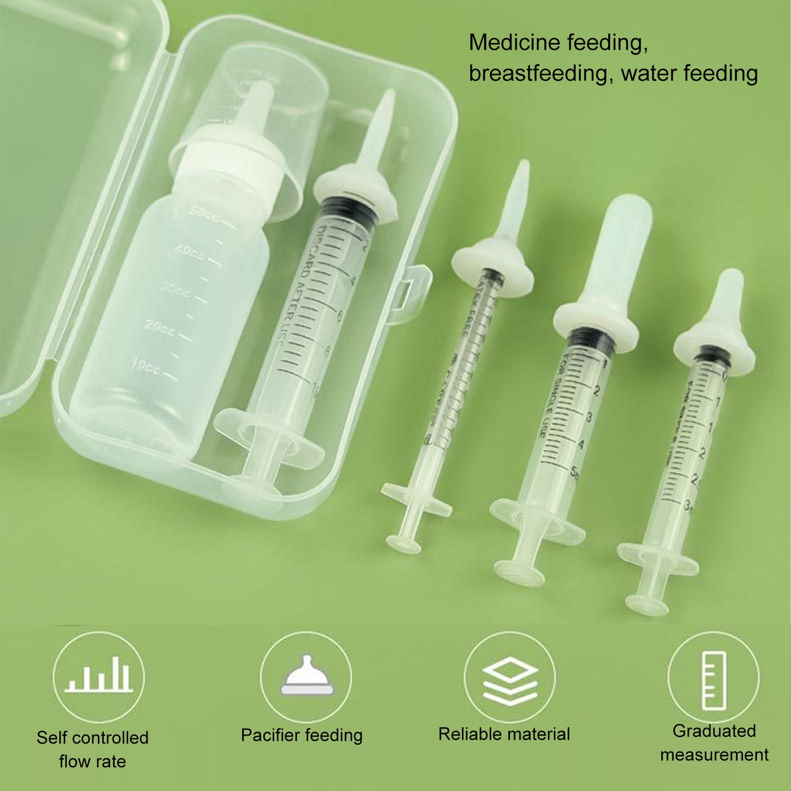 Pet Nursing Bottle Kits - Professional Rate Control Kitten Feeding Bottles