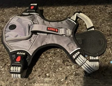 KONG ULTRA DURABLE WASTE BAG GRAY REFLECTIVE DOG HARNESS SIZE LARGE