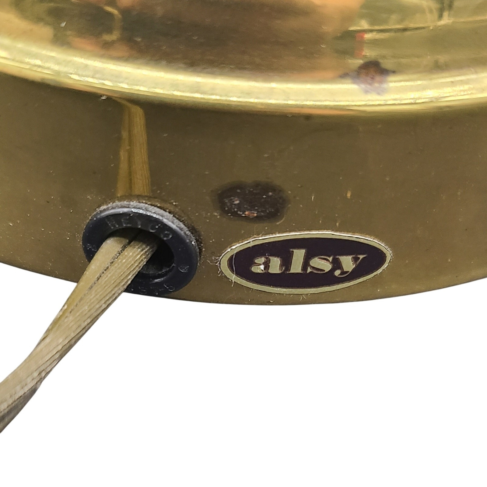 Vintage ALSY Brass Inverted Torch Style COLONNADE 20.5" Table Lamp w/Candle Top