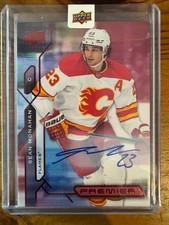 2021-22 Upper Deck Premier Autographs #54 Sean Monahan Auto Hard Signed
