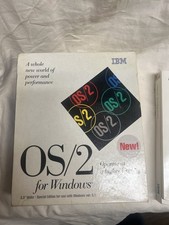 IBM OS/2 2.1 for Windows Complete Box 3.5 Disks Manuals Vintage