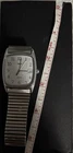 Vintage Silver Timex Watch Quartz And Bezel Metal  not running