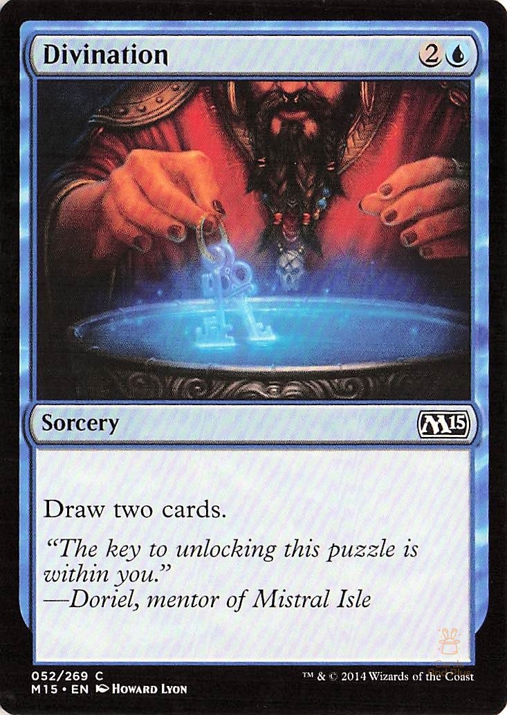 Divination 52 Magic 2015 (M15) Common Magic: The Gathering NM