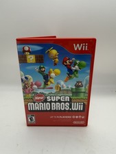 New Super Mario Bros. Wii (Nintendo Wii, 2009) Cib Clean Free Shipping